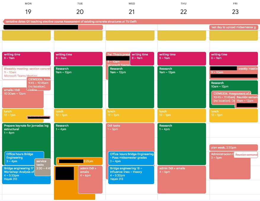 My Fall 2026 Weekly Template
